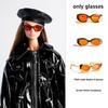 Realistic Fashion Sunglasses For Barbie-sized Figure 30cm Supermodel Jewellery Accessories Sunset Amber Glasses For Barbie