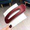 Korean Frosted Large Hair Clips For Women Girl Hair Accesories Fashion Color Solid Acrylic Hairpins Toothed Non-slip BB Barrette