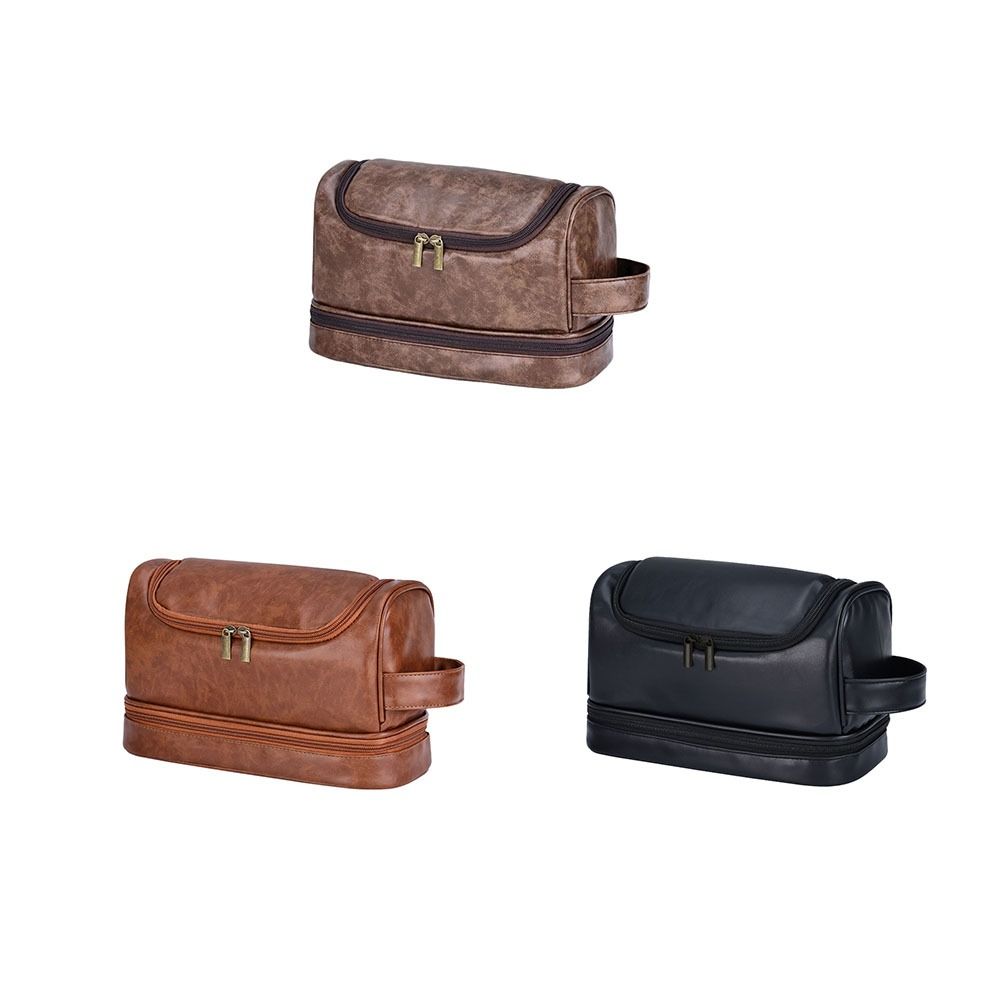 Waterproof Cosmetic Storage Bag PU Leather Makeup Bag Portable Makeup Pouch  Travel
