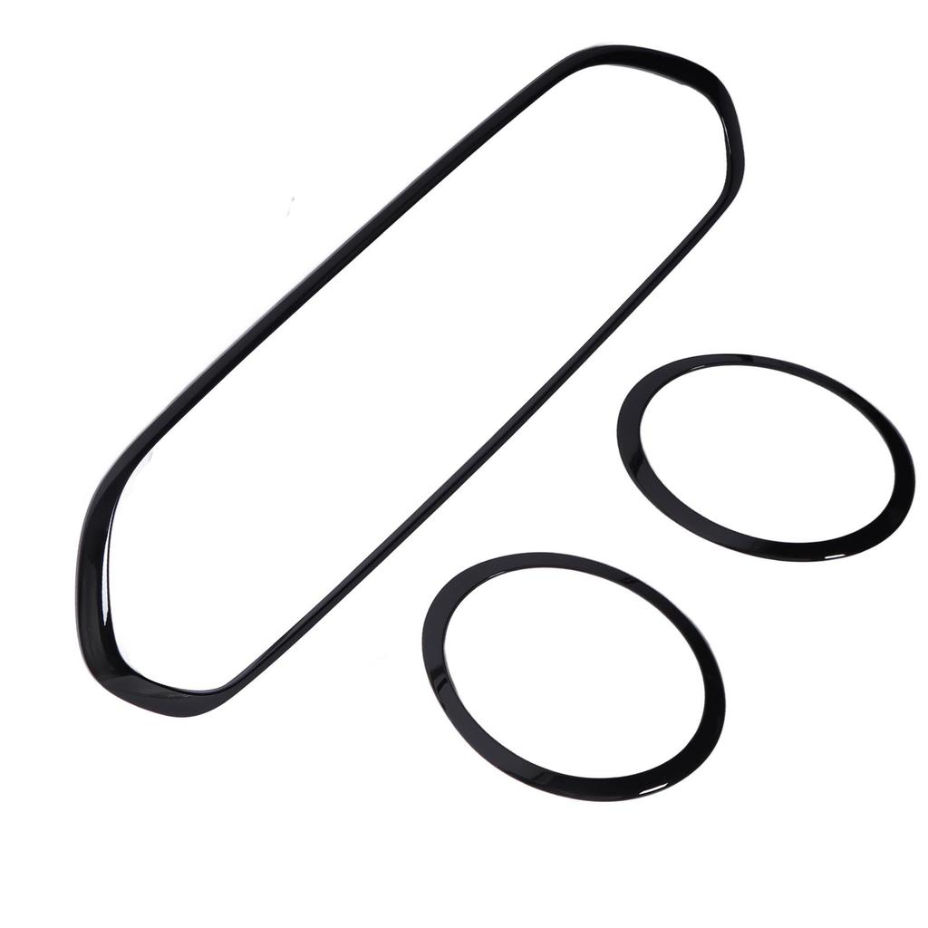 3 Pcs Gloss Black Headlight Grille Surround Cover Trims Kits 51138739497 Replacement for Clubman Standard S JCW F54