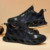 Large size outdoor sports shoes fashion men's shoes fly-woven mesh blade shoes casual trendy shoes men's air cushion dad shoes