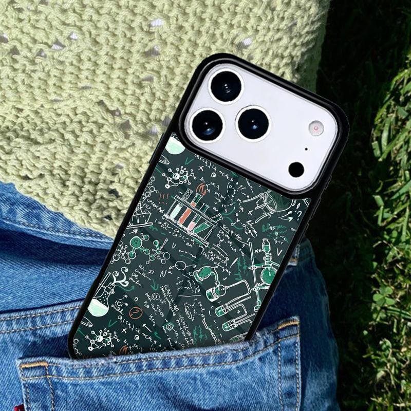 Biology and Chemistry soft Phone Case Cover for IPhone 11 12 13 14 15 16e 17 Pro Max Coque for IPhone 17 Air