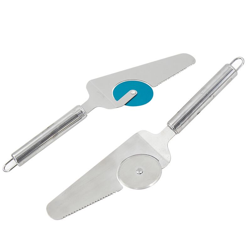 Edelstahl 2-in-1 Pizza Schneider Spatel