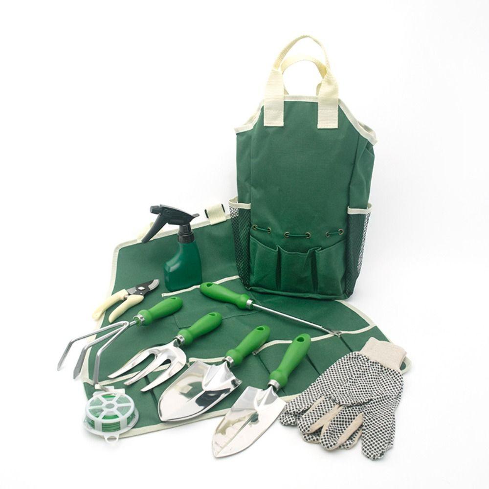 

11 шт./набор инструментов для рыхления почвы, набор садовых инструментов, маленькая лопата, мини-лопатка, грабли, набор для цветочного горшка Green Handle