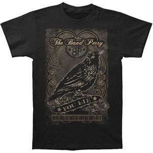 Men s Band Perry You Lie T-shirt Medium Black 4XL