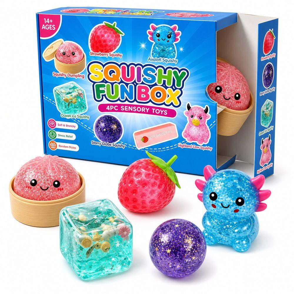 Soft And Stretchy Squishy Sensory Toys Random Shapes Stretchy Fidget Toys Desk Play
