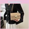 Chic Women's Fashionable Crossbody Bag Minimalist Pu Leather Medium Size Handbag