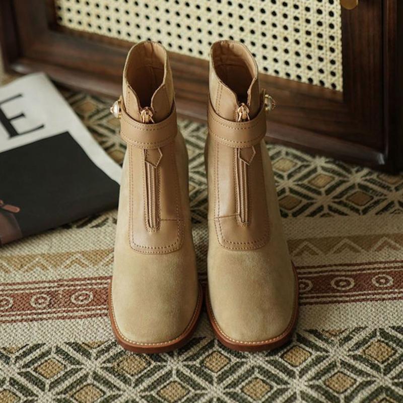 Fashion Ankle Boots for Women Elegant With Medium Heels Large Size Warm Fashion 2024 Woman Short Shoes Designer Luxury Trend Y2k Booties