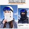 Windproof Warm Balaclava Hat Unisex Double Layer Thick Warm Hat Cozy Winter Trapper Hat  Men Women