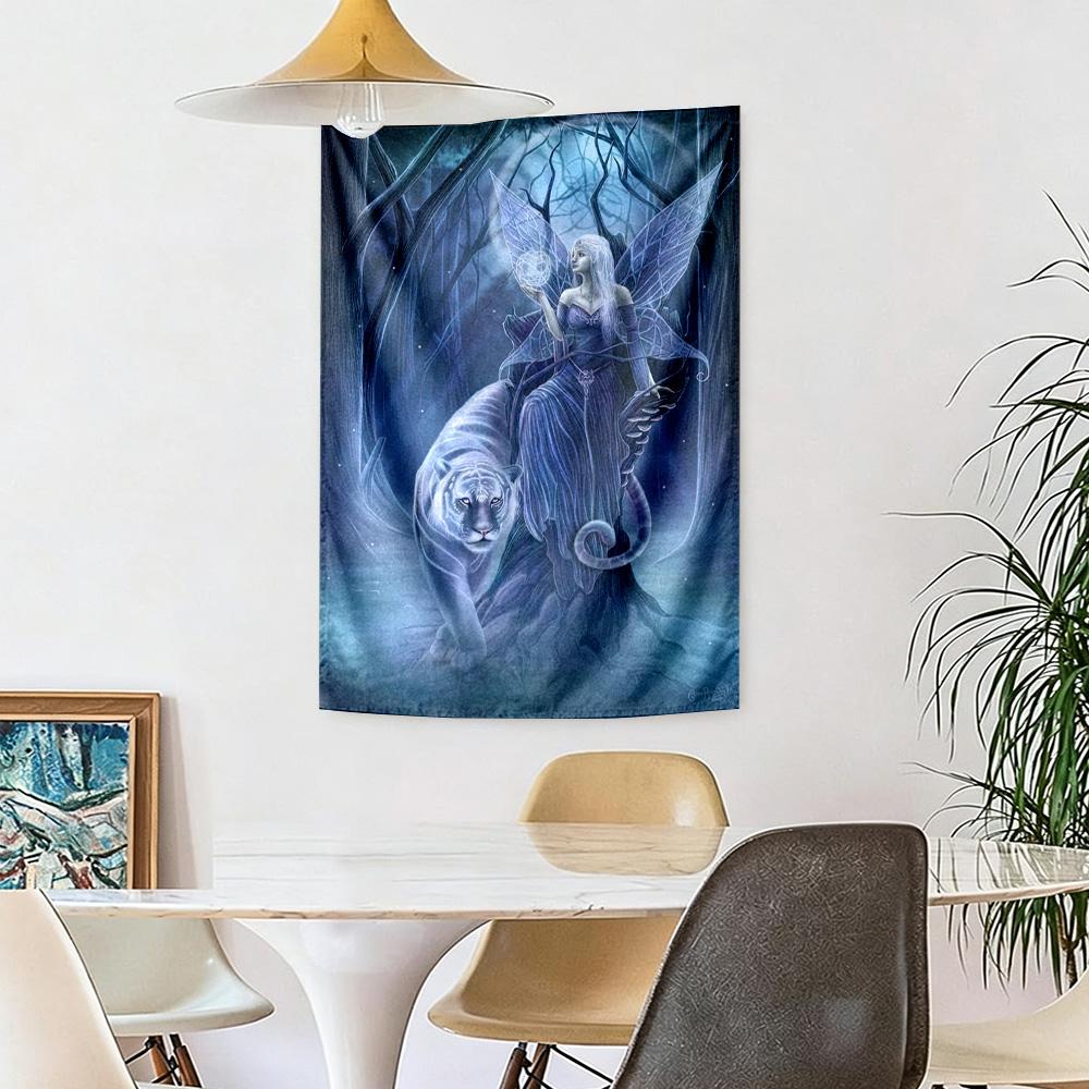 Gothic Style Wall Decor Tapestry Art For Pet Memorial Birthdaywedding Party Backdrop Family Gift
