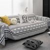 Four Seasons Universal Chenille Jacquard Double-Sided Sofa Cover Towel Nordic Black and White All-Inclusive