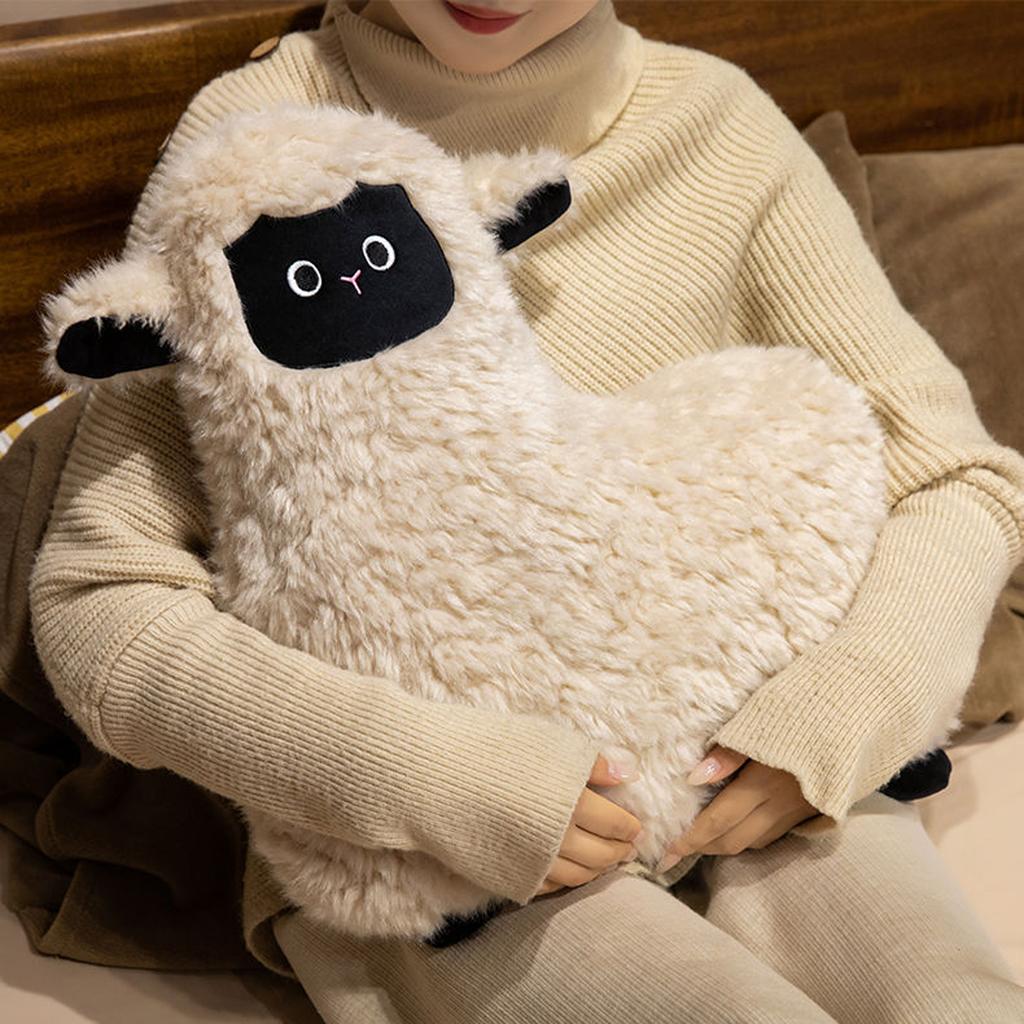 Plush Sheep Stuffed Animal Pillow Soft Toy Standing Design 45x40cm Size Suitable for Home Office Use