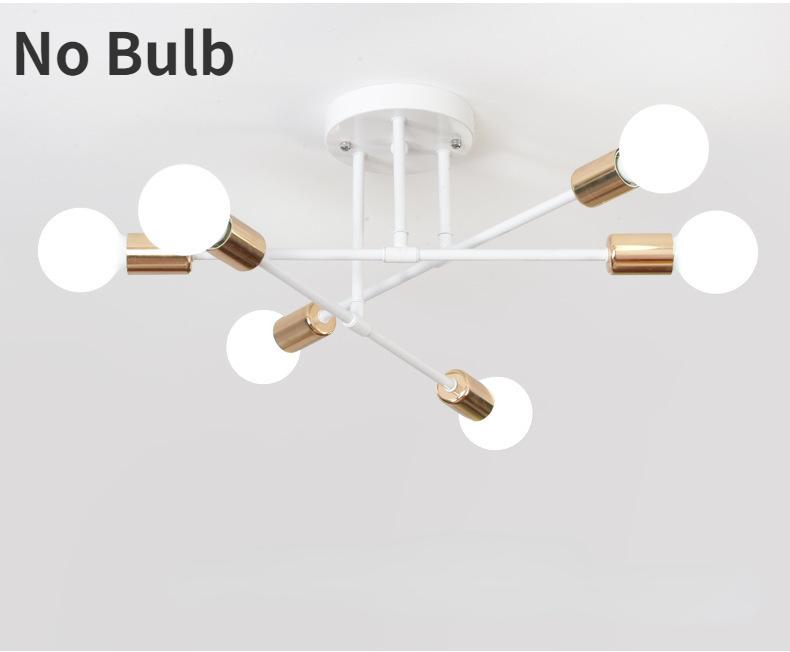 Dropshiping Candelabru Modern Simplu Decor Acasă Iluminat Becuri LED Lampă de Plafon Pentru Dormitor Sală de Mese Living Lampă Suspendată