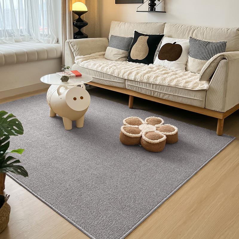 

Modern Solid Color Carpet Living Room Decoration Easy Cleaning Home Bedroom Rug Prevent Cat Scratching Bedside Large Area Mat 140*200cm