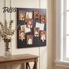 Magnetic Photo Frame Cute Cat Refrigerator Magnets, Christmas Kitty Frame, Lightweight Decals Retro Office Filing Cabinet Kitchen Holiday Decor