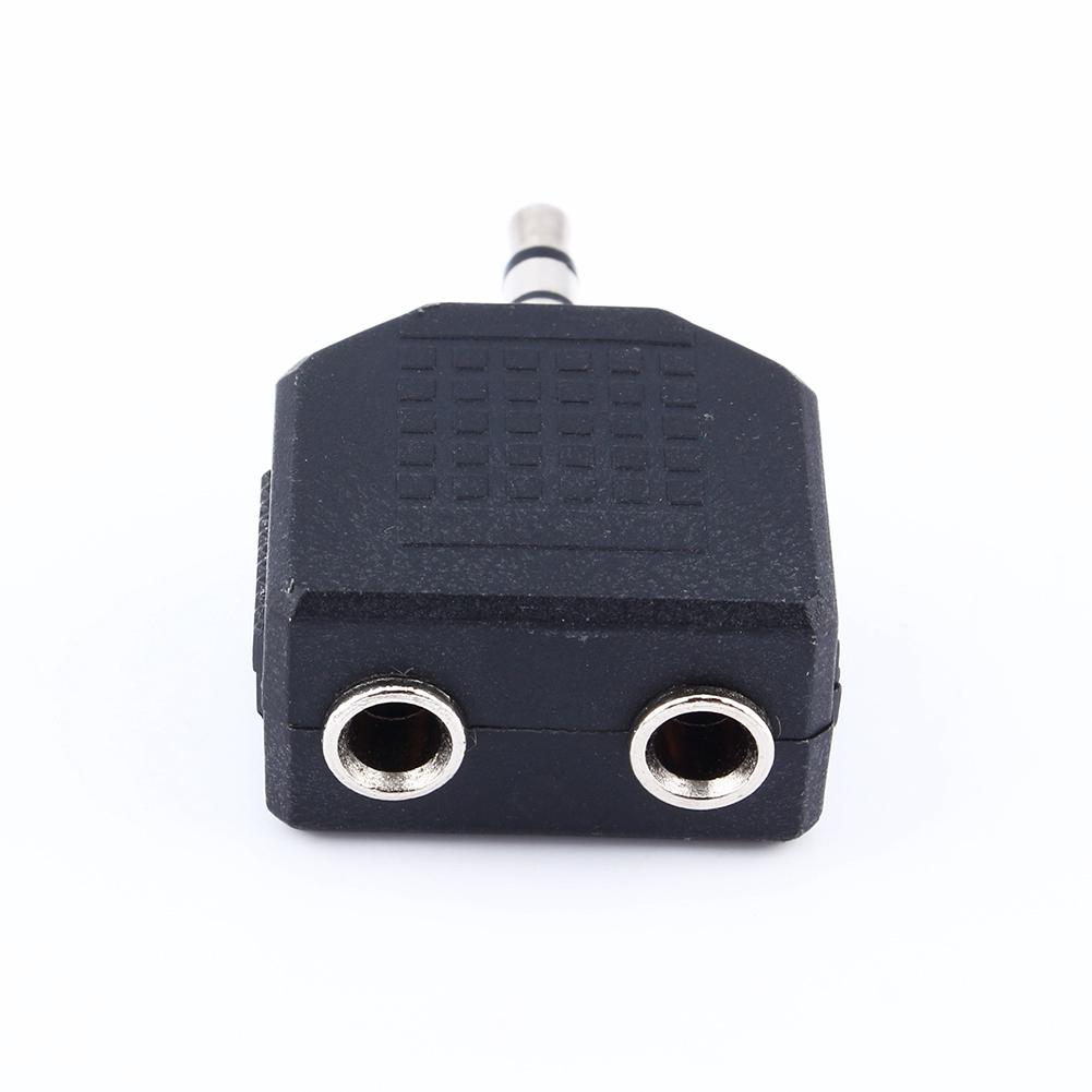New 1X3.5mm Audio Plug Headphone Earphone 1 To 2 Earbuds Double Adapter Splitter