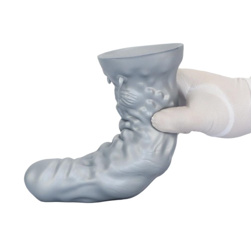 New Liquid Silicone Shaped Dildo Simulation Penis Soft Flesh Realistic Couple Flirting Chrysanthemum Massage Female Toy