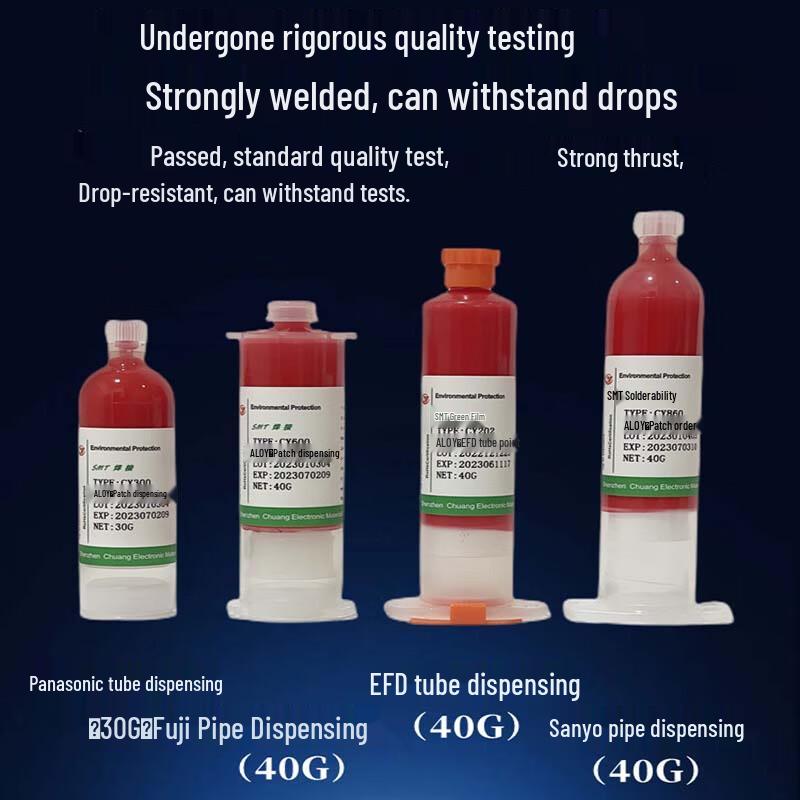 Guzhi High-Temperature Red SMD Adhesive