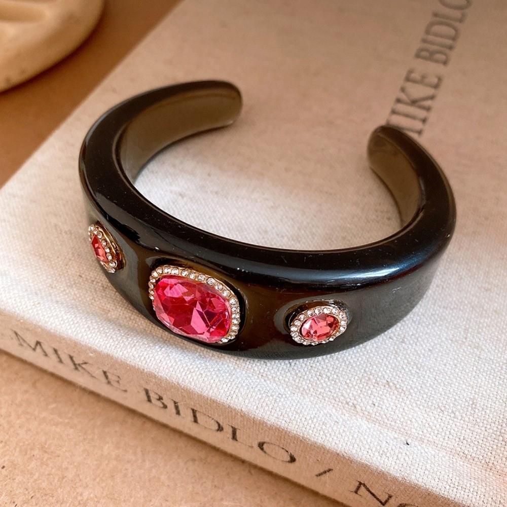 Smudging Irregular Wide Open Bracelet Europe American Style Dopamine Hand Ring  Party Gift