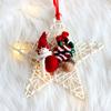 White Rattan Star Christmas Decoration Woven Wreaths DIY Handicraft Home Ornaments Wedding Party Supplies Indonesian Vine