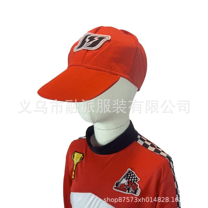 Kids Racing Suit Cosplay Costume Halloween Party Stage Performance Motorbike Themed Outfit