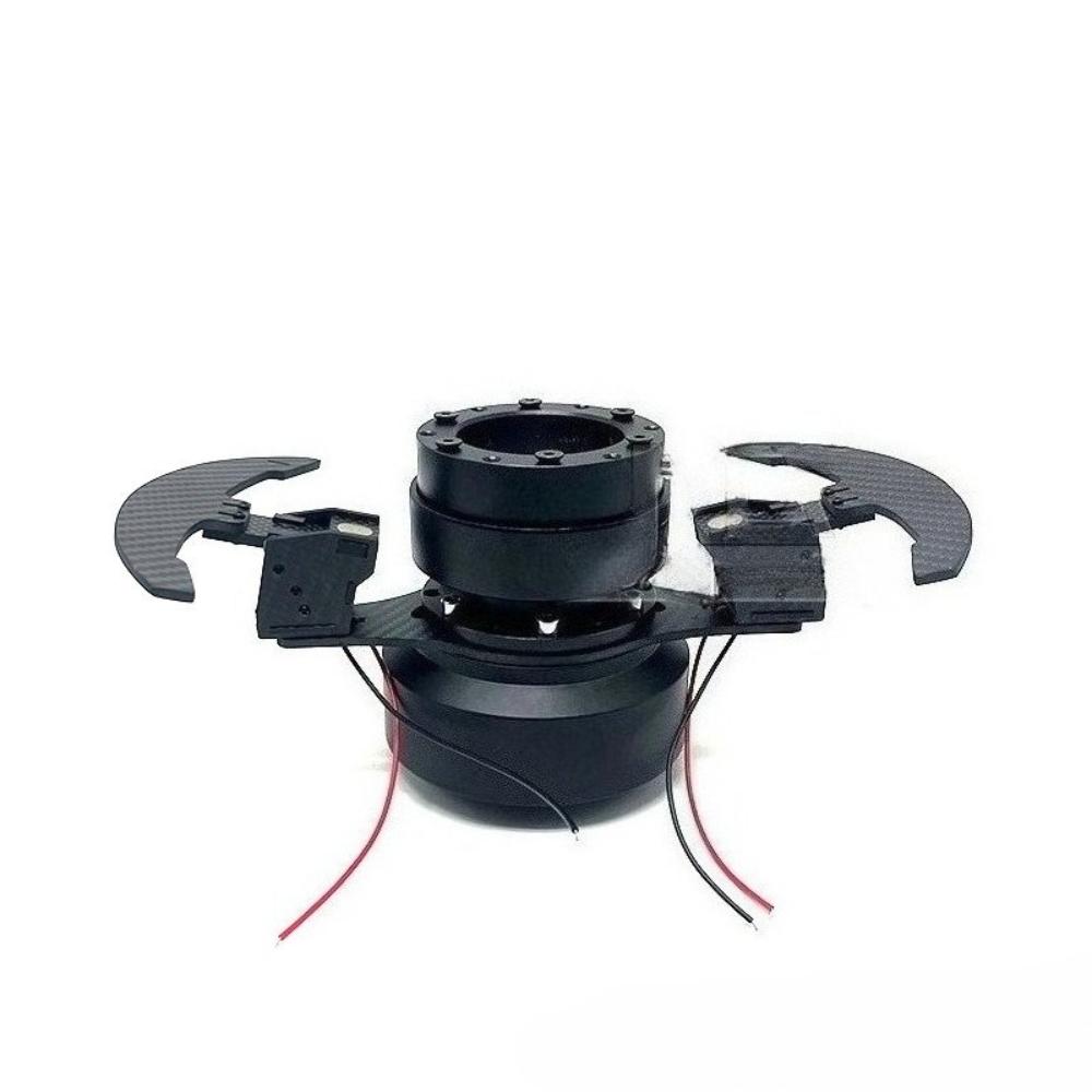 Car Modification Quick Release Steering Wheel Carbon Fiber Paddles with Deep Concave Steering Wheel Shift Paddles Universal Dished