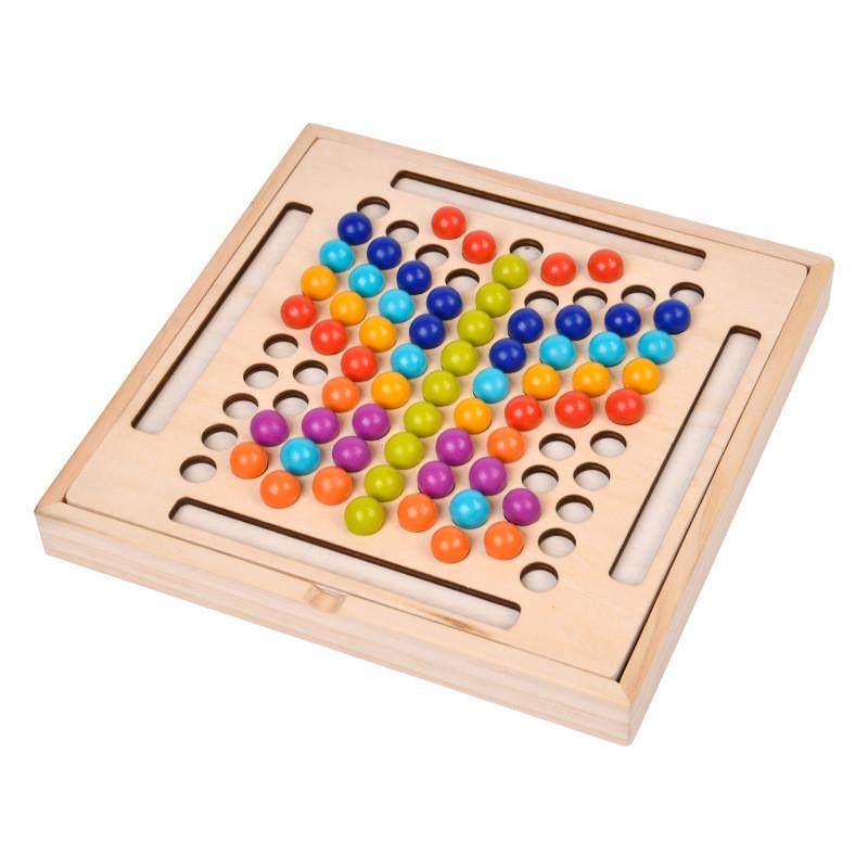 Wooden Bead Sorting Toy For Toddlers Hand Eye Coordination Development Educational Gift