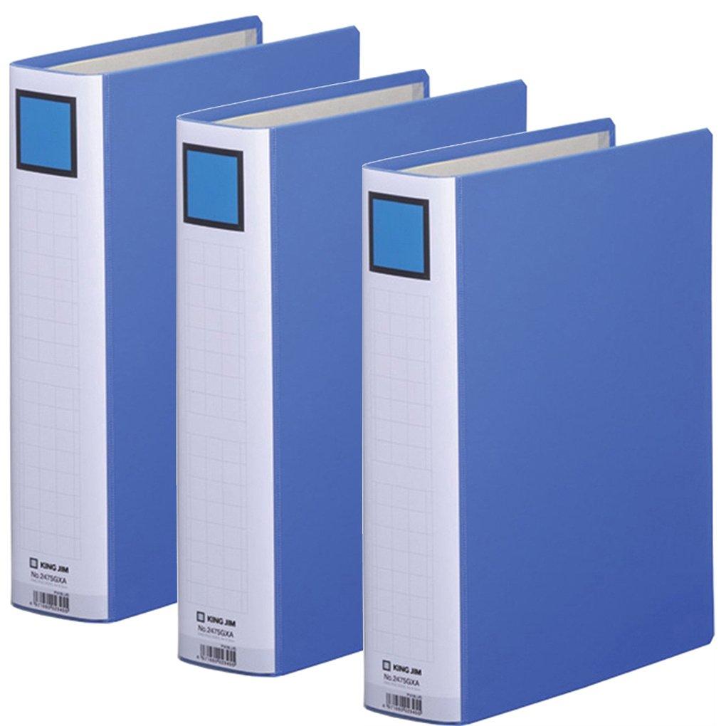 

Kingjim King A4 File, Size, Portrait, 2475GXA, Blue, 3-Pack, 2475GXA-3 синий