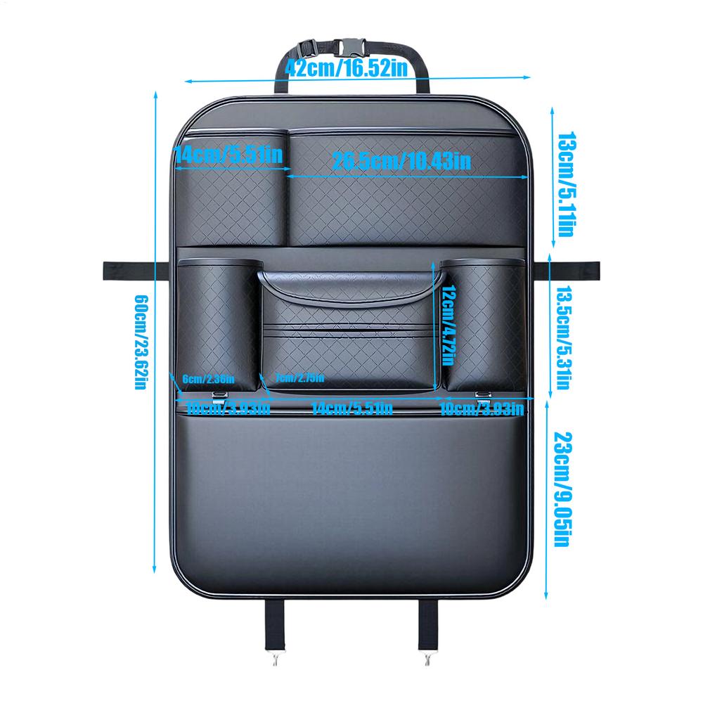 

Car Backseat Organizer Family Road Trip Must Have Back Seat Organizer Kick Mats For Trailer Truck Sedan Pickup Tablets чёрный