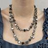 Double Layers Necklace Green Colorful Beaded Necklace Vintage Necklace Mother Of Pearl For Beach Party Casual Wear