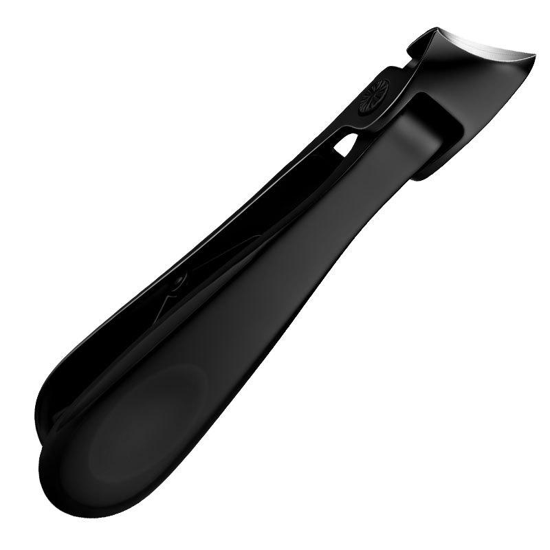 Large Cow Horn Nail Clippers with Angled Stainless Steel Nail File and Powder Inlaid Groove Scissors