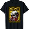 Biohazard Skull Red Gas Mask Vintage Sign Keep Your Distance T-Shirt