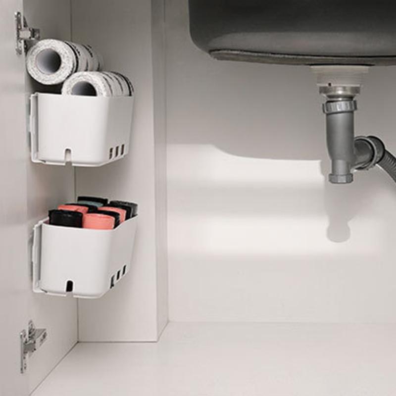 2 Pieces Multi-function Drawer Type Wall Hanging Storage Box Perfect to Hang to Bedside for Remote Controls Books Phone