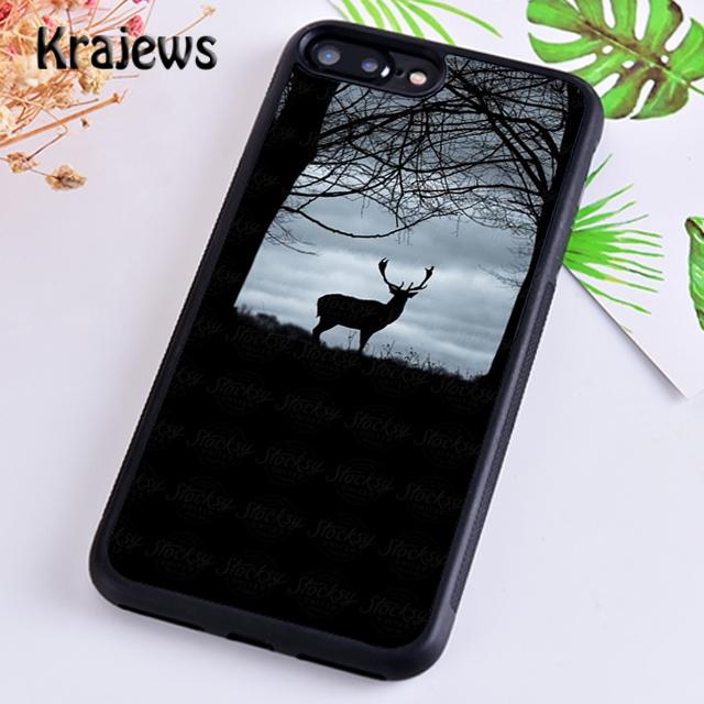 Krajews Carcasă de telefon moale cu motive de cerb și ren pentru iPhone 14, 5, 6s, 7, 8 plus, XR, XS, 11, 12, 13 pro max, Samsung S21, S22ultra Plus
