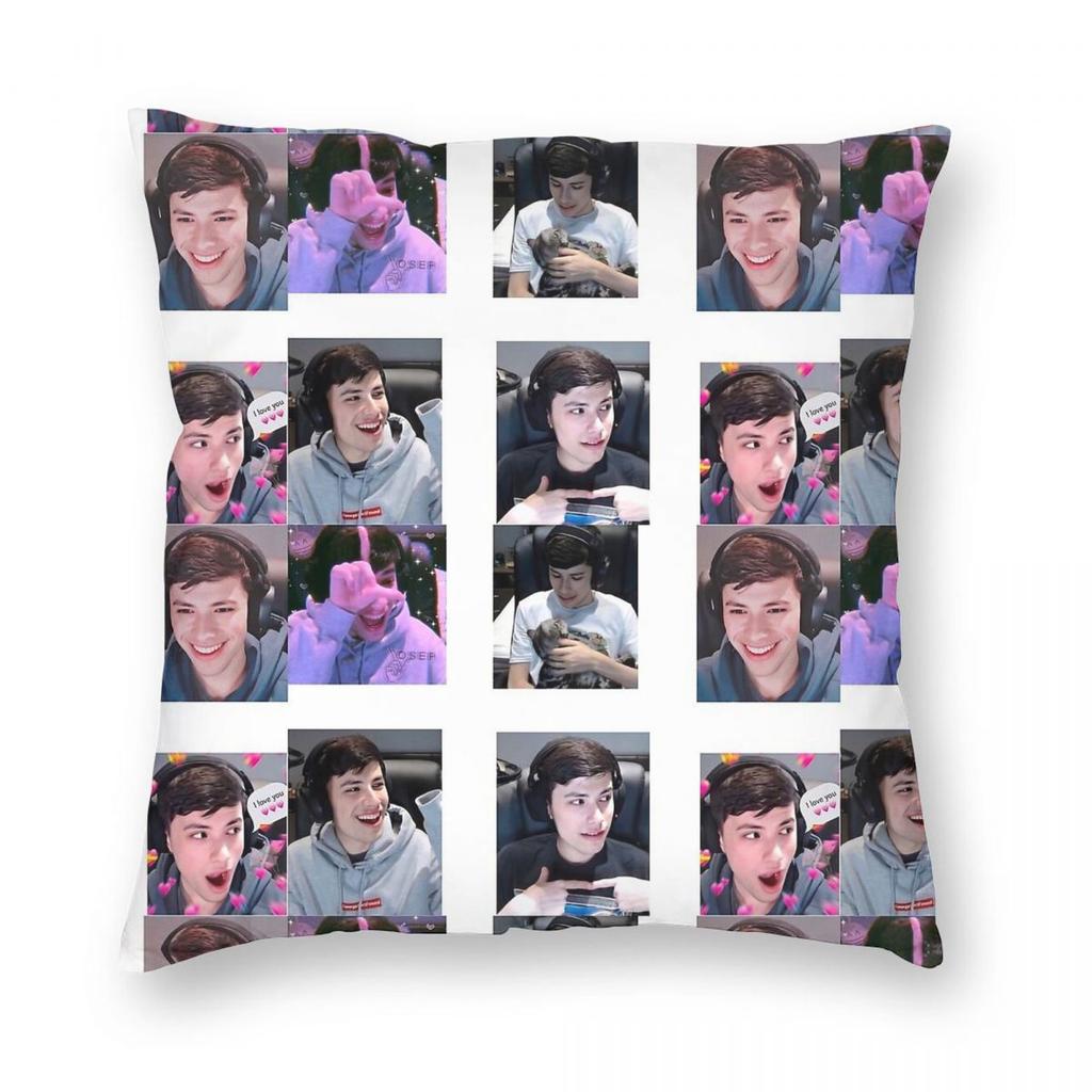 Georgenotfound Collage Square Pillowcase Polyester Linen Velvet Creative Decorative Throw Pillow Case Cushion Cover Wholesale
