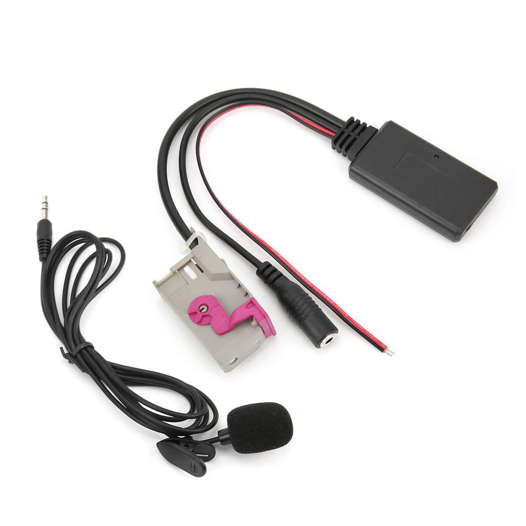 Bluetooth 5.0 AUX Cable Adapter with Microphone Replacement for A3 A4 A6 A8 TT R8 RNS E Headunit
