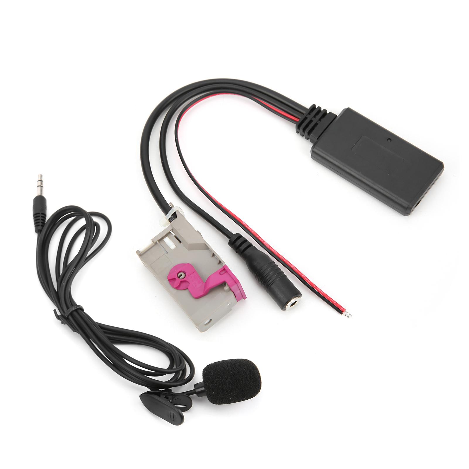

Bluetooth 5.0 AUX Cable Adapter with Microphone Replacement for A3 A4 A6 A8 TT R8 RNS E Headunit