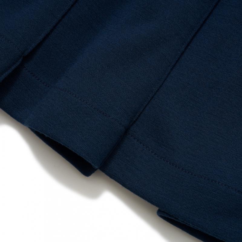 Blu Dot Wool Pleated Knit Skirt Bl