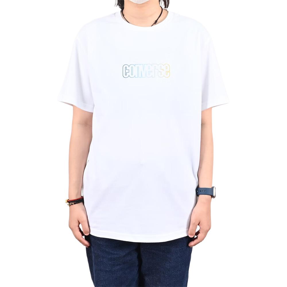 Converse T Shirts Men's White Crew Neck Moderate MCH617-001