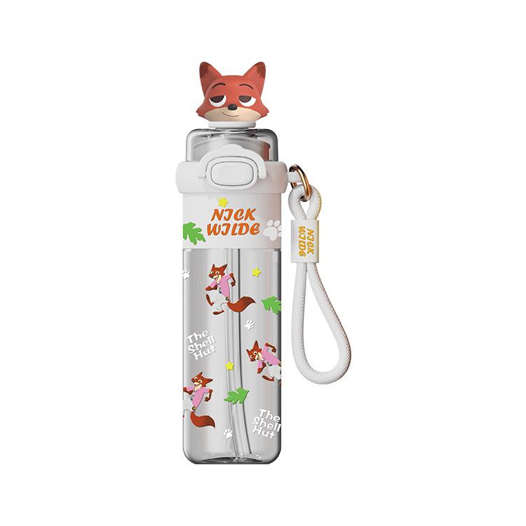 Water Bottle Judy Fun Double Drink Space Cup Nick Outdoor Water Cup Schoolgirl Straw Cup Stylish Portable Sports Kettle