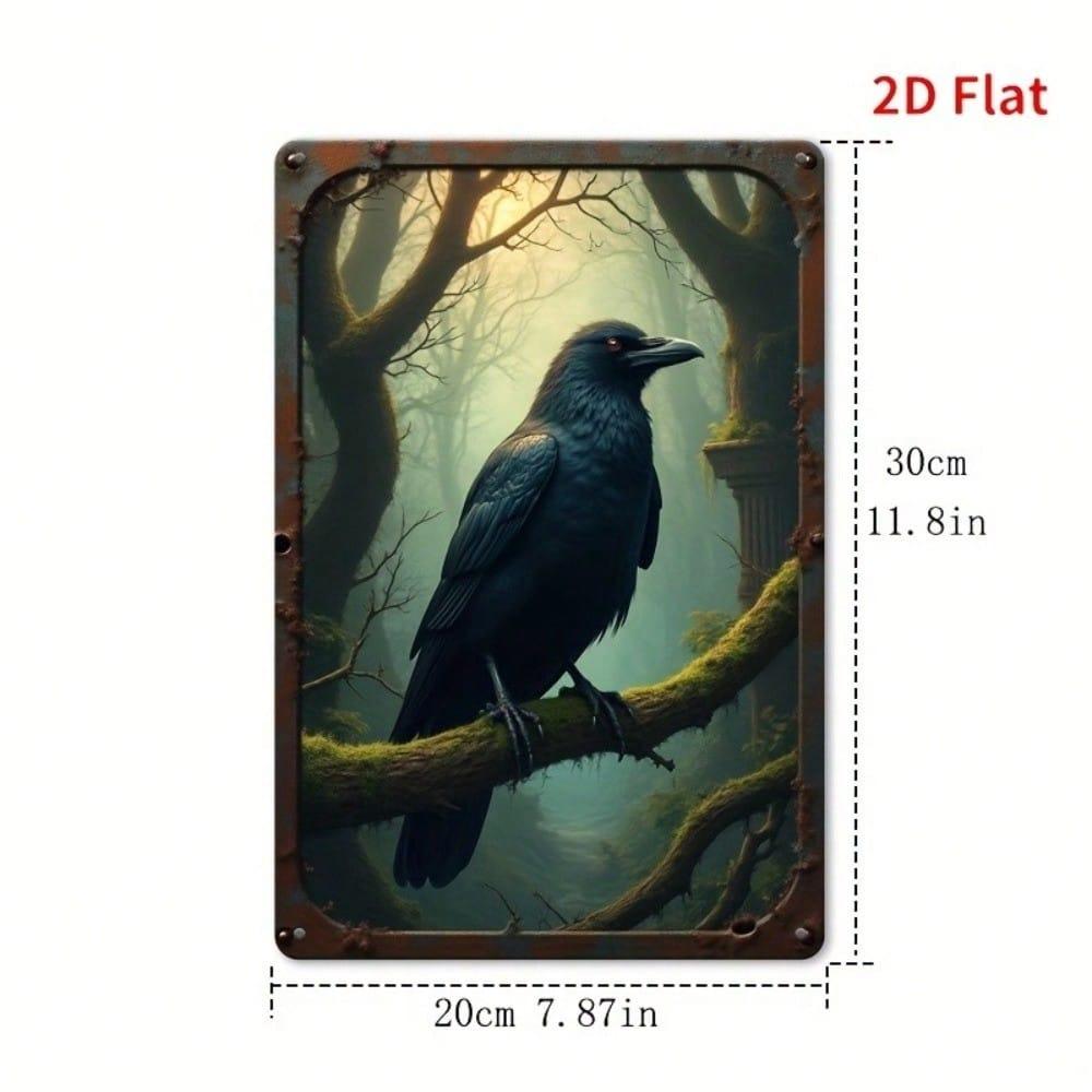 Vintage Korp Väggkonst 8x12 Tum Retro Metallskylt Rustik Americana Barinredning