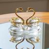 Exquisite Crystal Crystal Swan Ornaments Light Luxury Glass Swans Swan Figurines  Car Interior