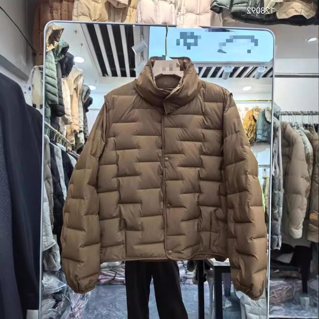 Autumn and Winter New Slim and Thin, Pressed Glue Stand-up Collar White Duck Down Short Down Jacket Women's Coat Tide