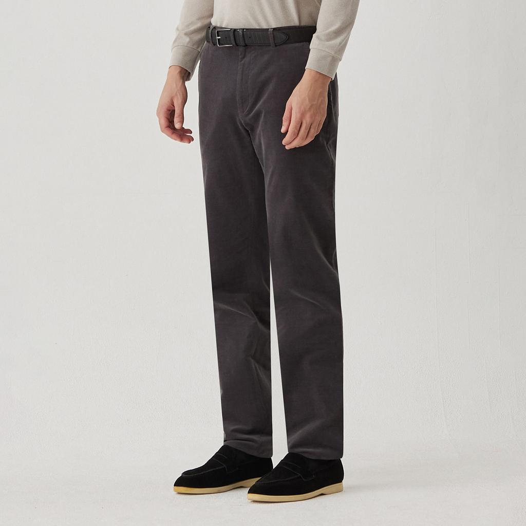 FERRAROMILANO Three-Bone Corduroy Setup Pants D/Gray (Am0Esl35337)