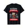 65th Birthday Humor Men'S T-Shirt - Over 65 & Still Sexy German Quote & Funny Aging Slogan, with Red/ Print, Comfortable Round Neck Short Sleeve Tee