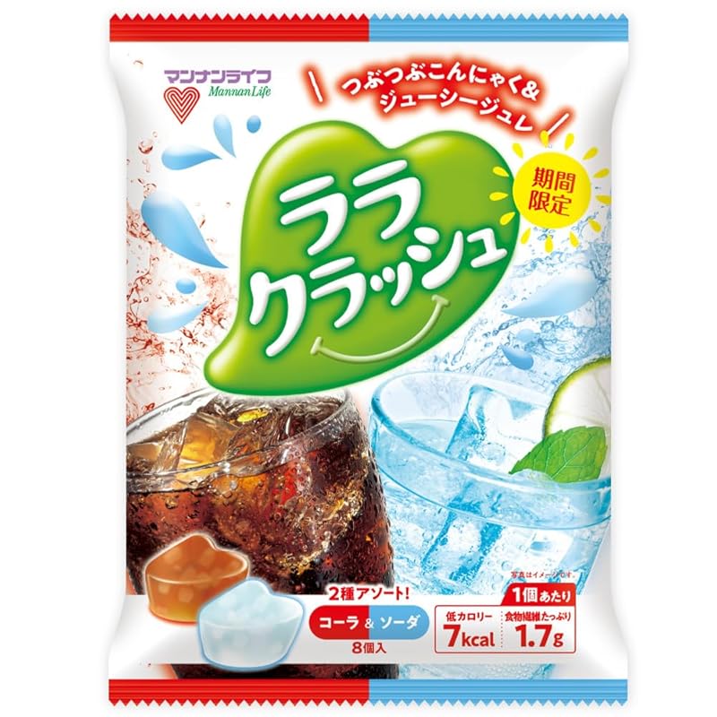 

mannan life lala crush Assortment cola & soda (24g x 8 pieces) x 12 bags