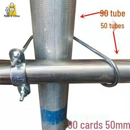 Double U-Bolt Galvanized Cross Pipe Clamp with Free Shipping
