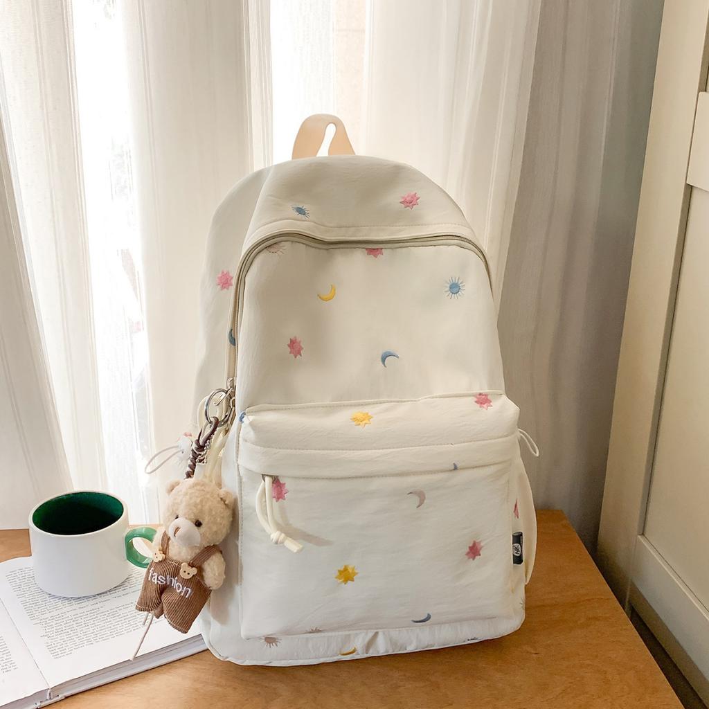 Schoolbag niche style high-value backpack junior high school girl class schoolbag girl high school student fashion campus backpack