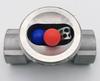 1/2" 3/4" 1" BSPT Female 304 Stainless Steel Window Sight Glass Float Ball Flow Indicator Water Oil