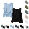 Women's Color Cotton And Linen Camisole Loose Inner Sleeveless Versatile Bottoming Top
